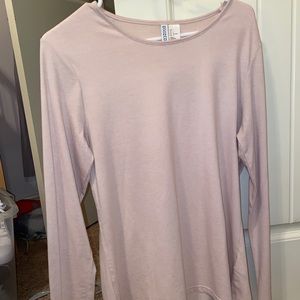 H&M DIVIDED long sleeve pink top
